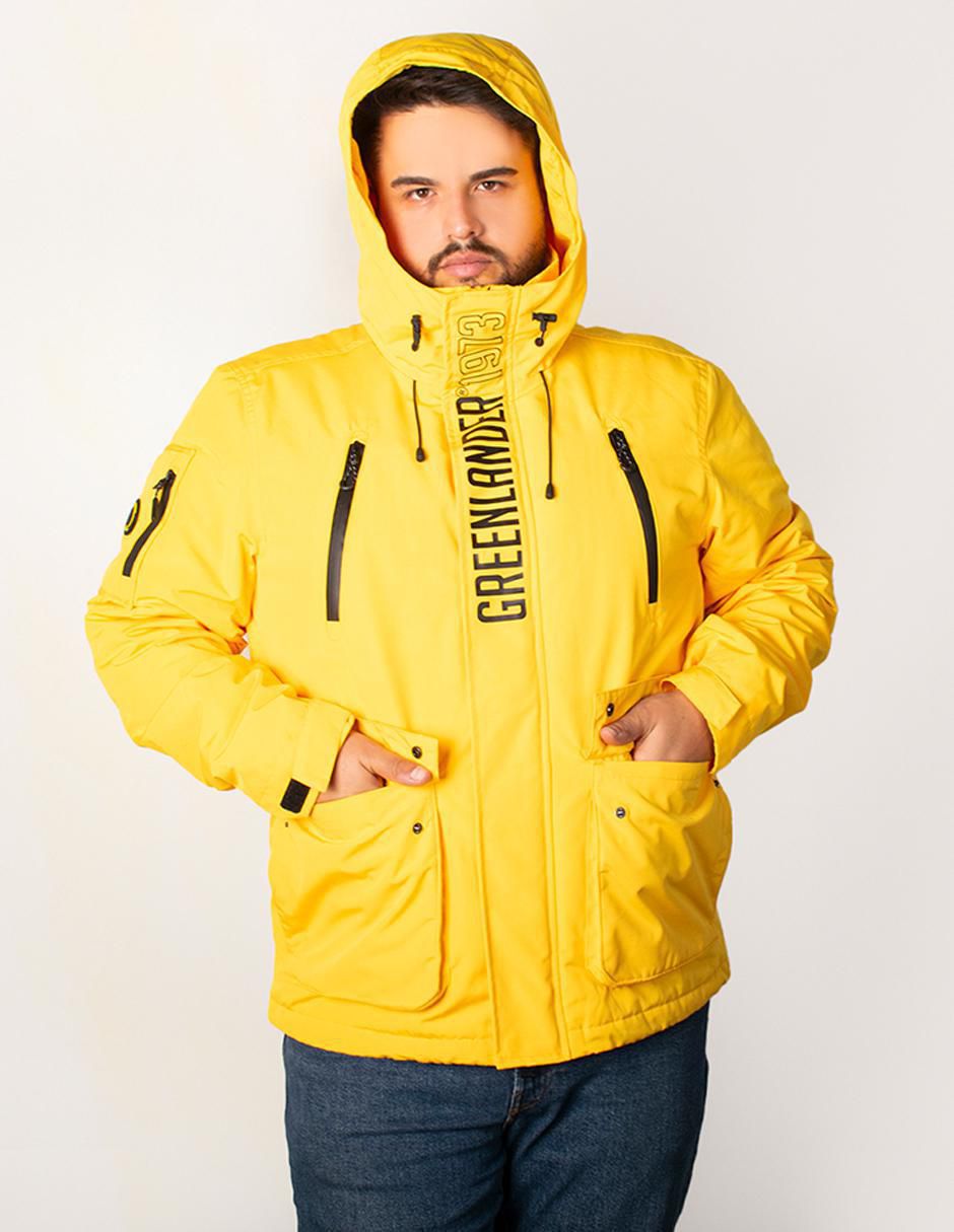 "chamarra" parka greenlander repelente al agua "de" poliéster con capucha "para hombre"