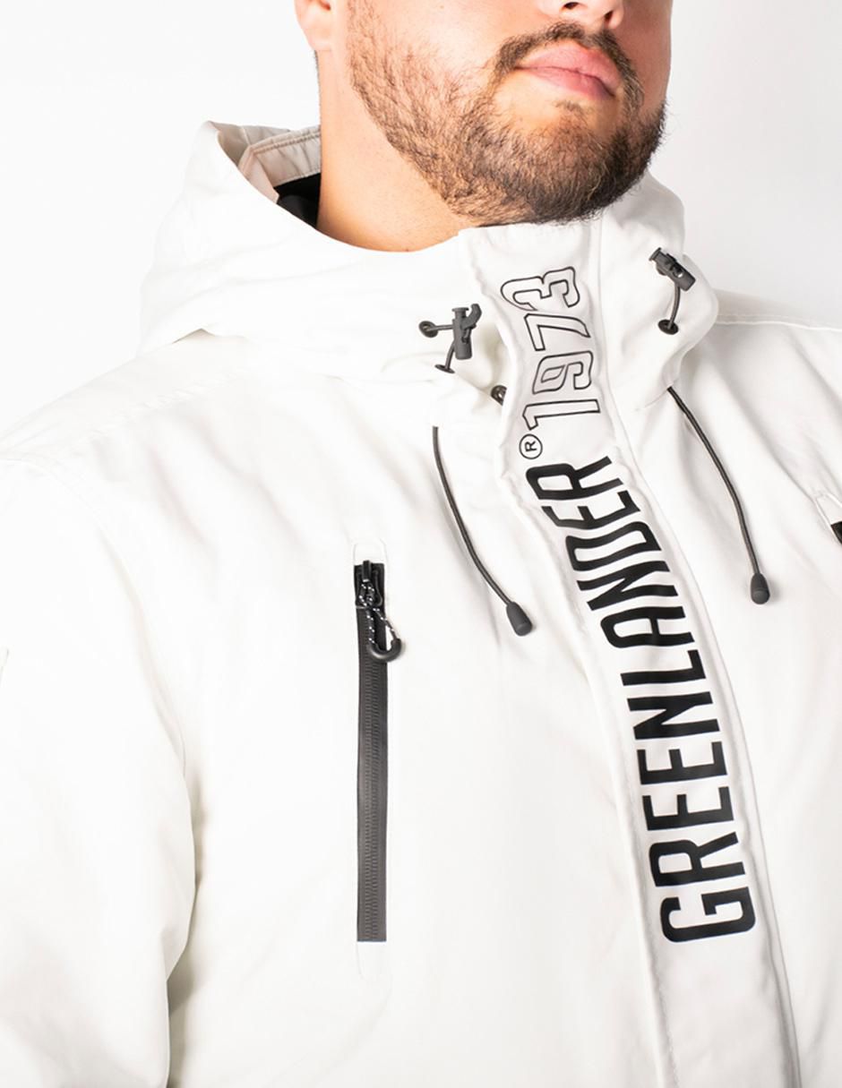 Chamarra parka impermeable con capucha para hombre 3