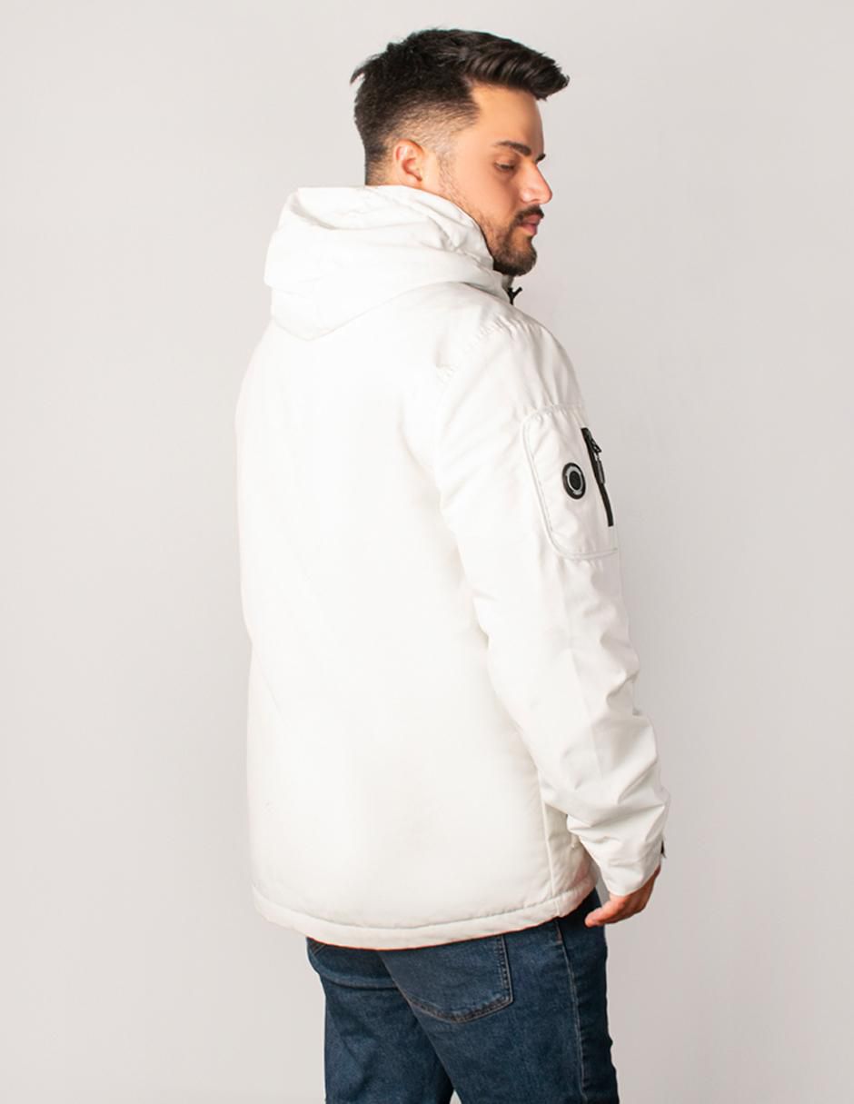 Chamarra parka impermeable con capucha para hombre 4