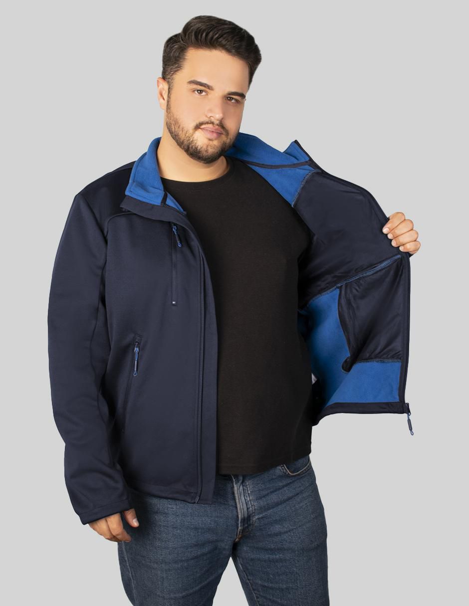 "chamarra" casual greenlander no "de" poliéster cuello a contraste "para hombre"