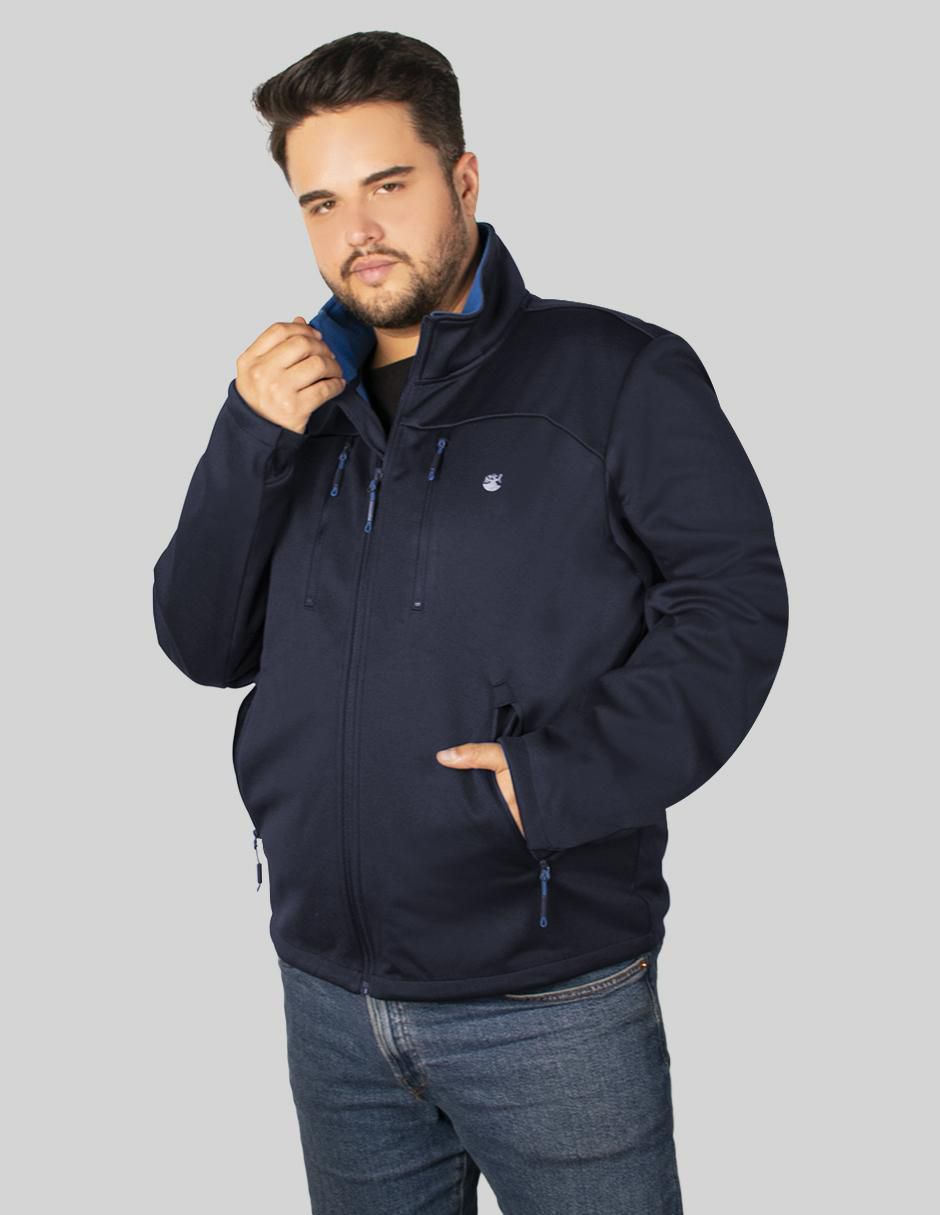 "chamarra" casual greenlander no "de" poliéster cuello a contraste "para hombre"
