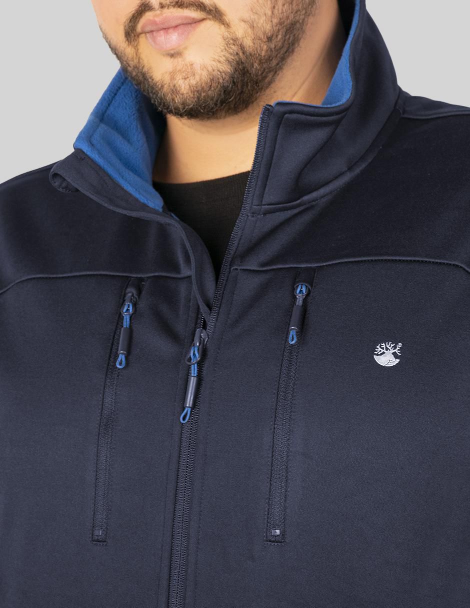 "chamarra" casual greenlander no "de" poliéster cuello a contraste "para hombre"