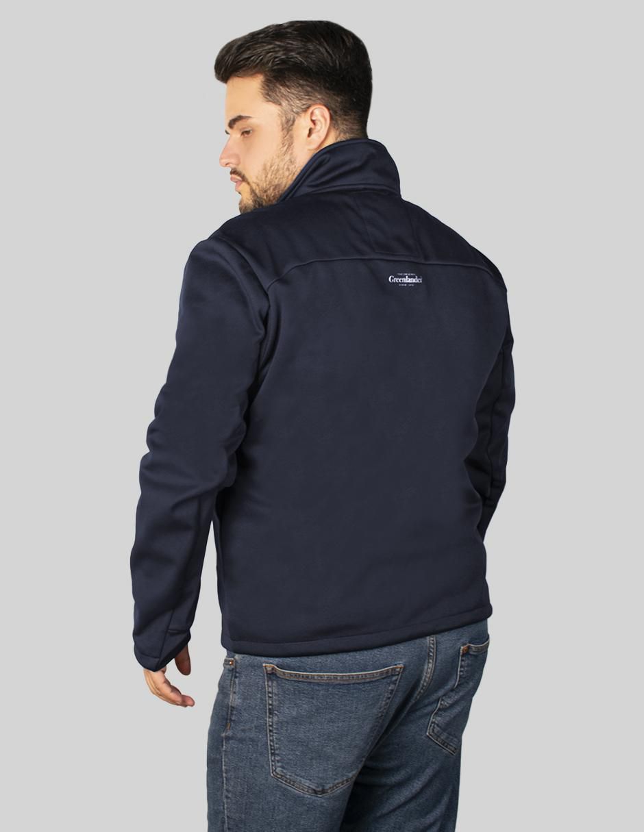 "chamarra" casual greenlander no "de" poliéster cuello a contraste "para hombre"