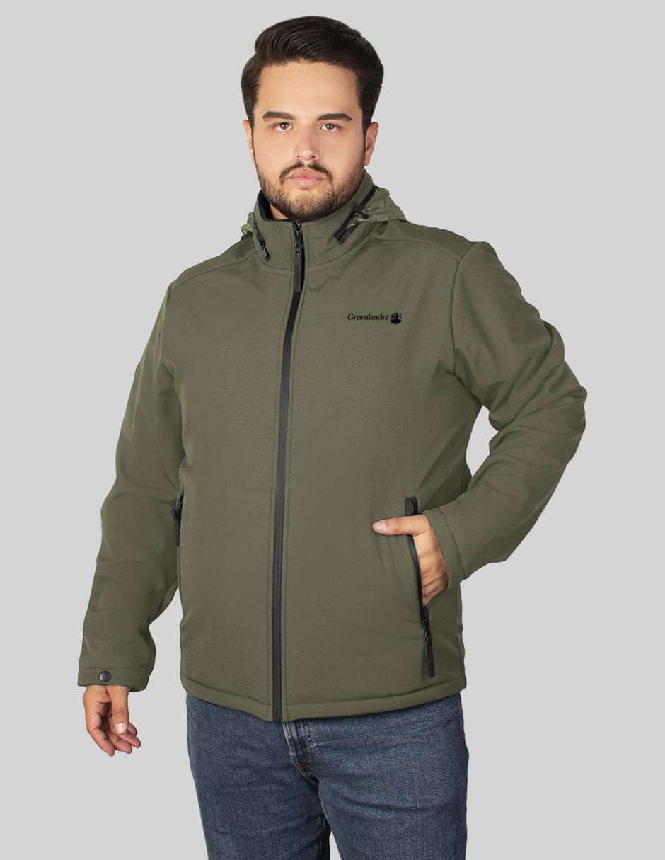 Chamarra casual capucha para hombre