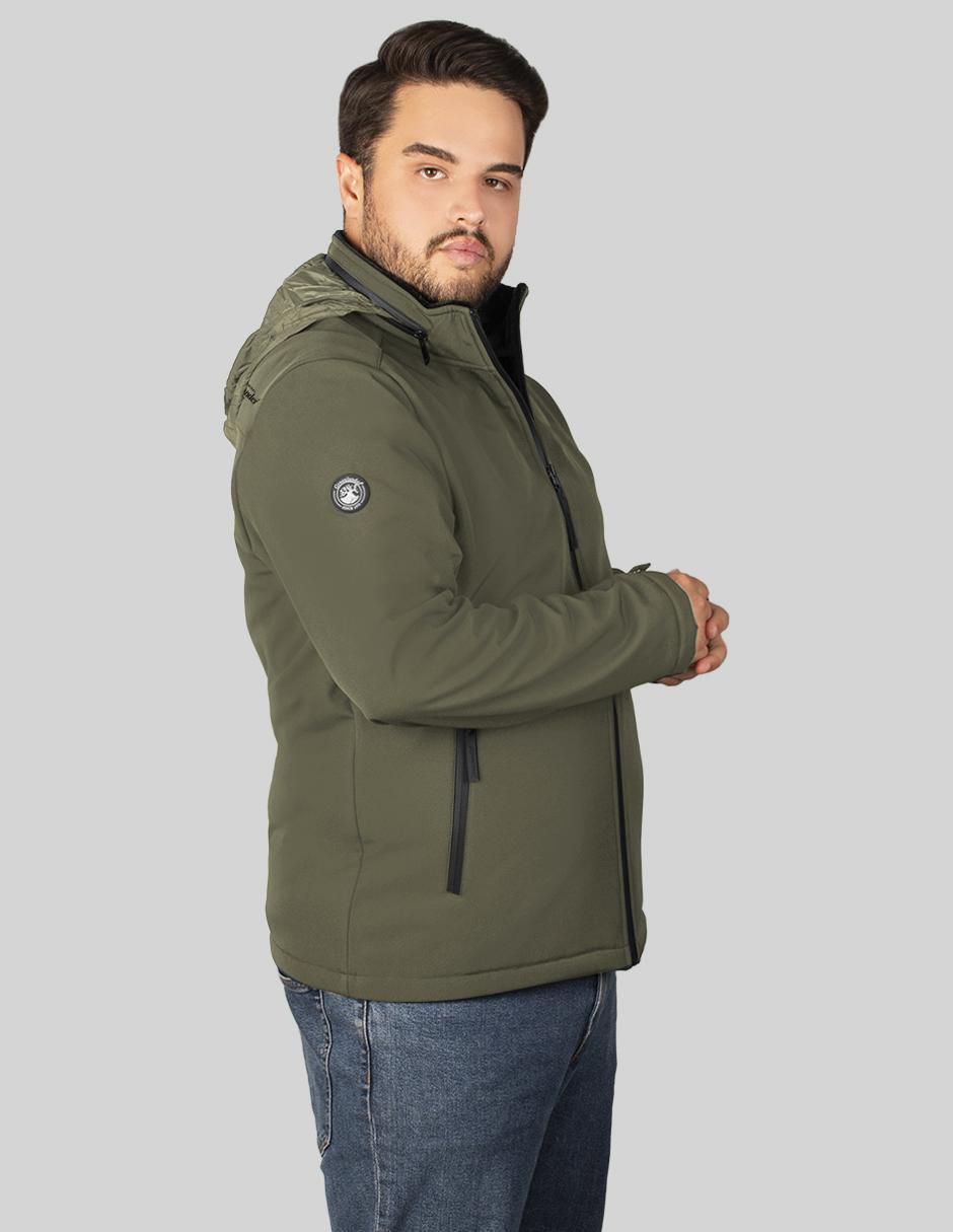 Chamarra casual Greenlander con capucha para hombre