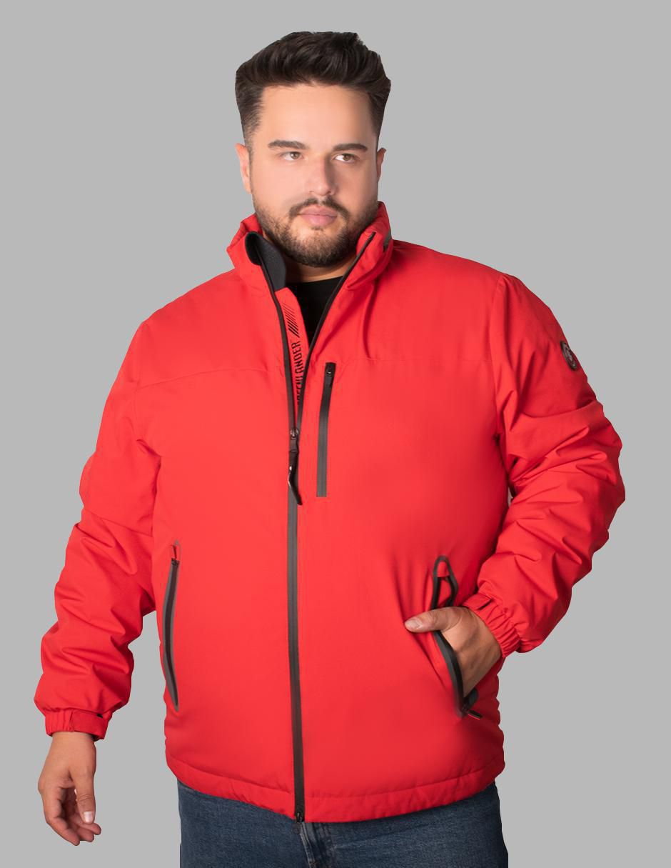 Chamarra parka impermeable con capucha para hombre