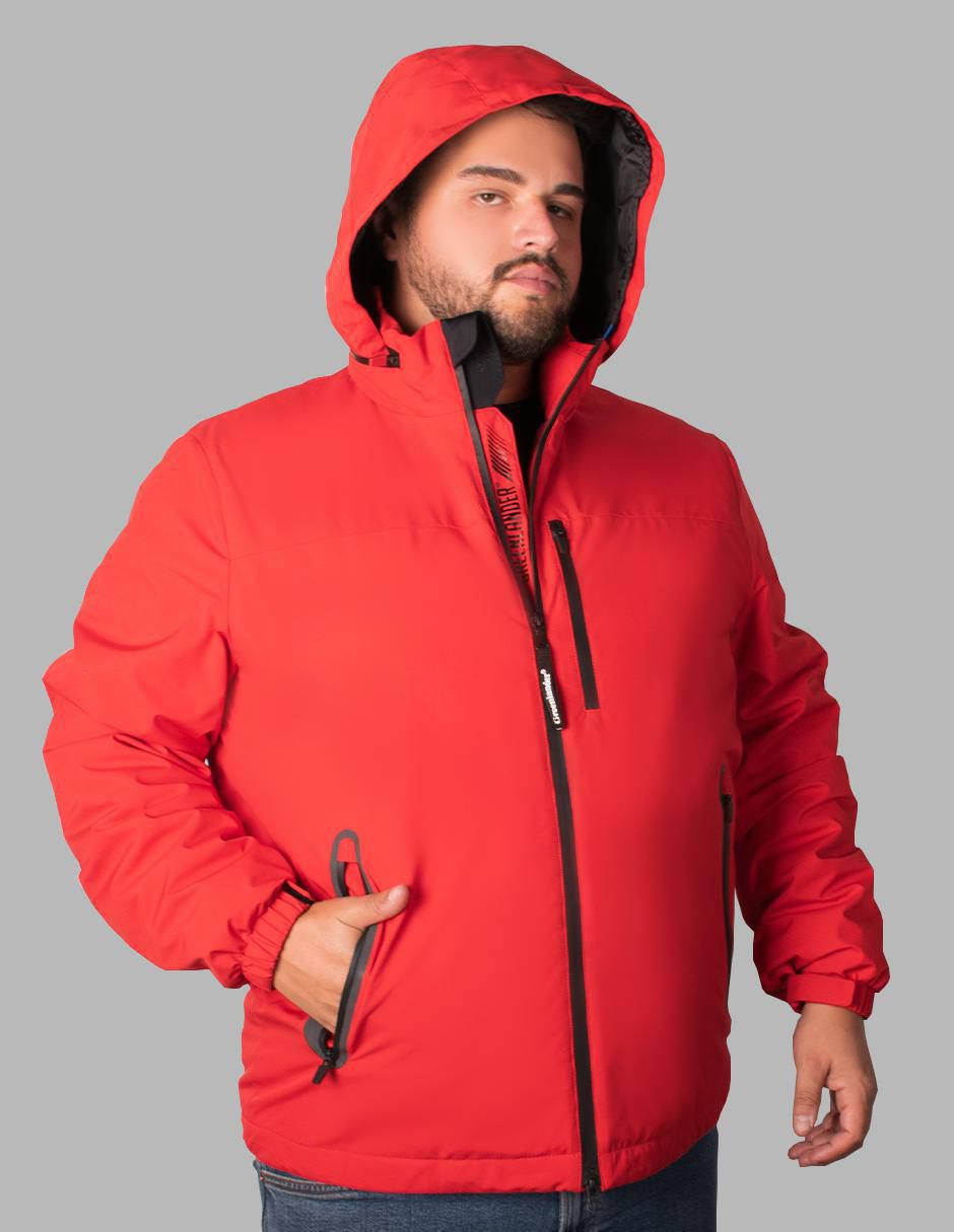Chamarra parka impermeable con capucha para hombre 6