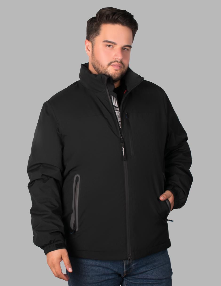 Chamarra parka impermeable con capucha para hombre Chamarra parka impermeable con capucha para hombre