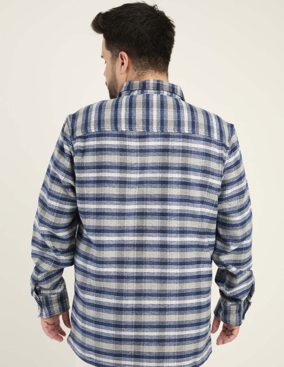 Camisa casual manga larga para hombre 2