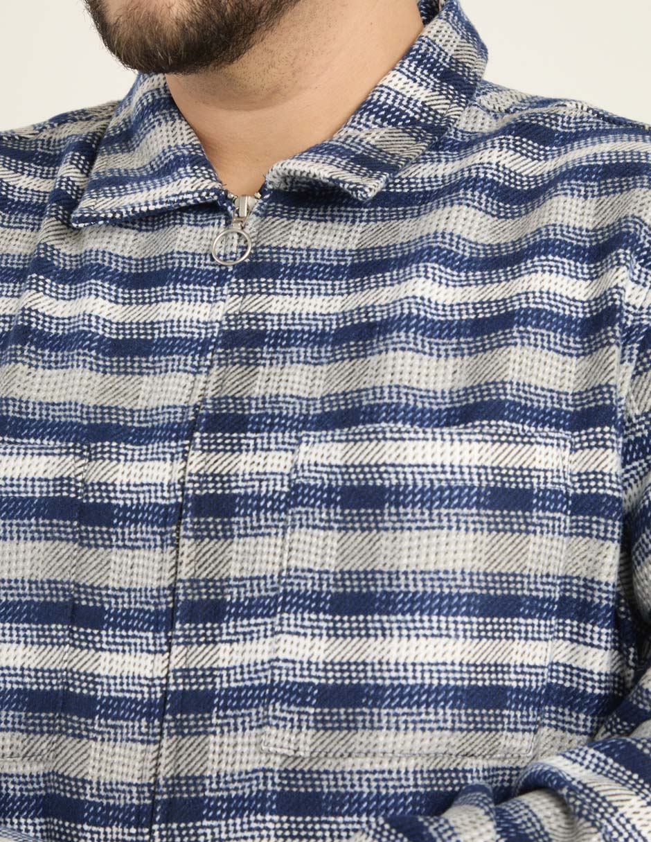 Camisa casual manga larga para hombre 4