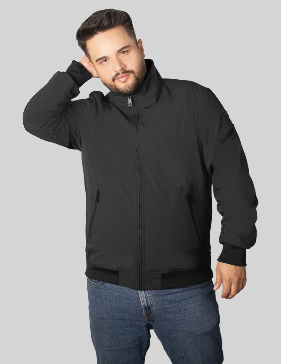 Chamarra casual impermeable con bolsillos para hombre 1