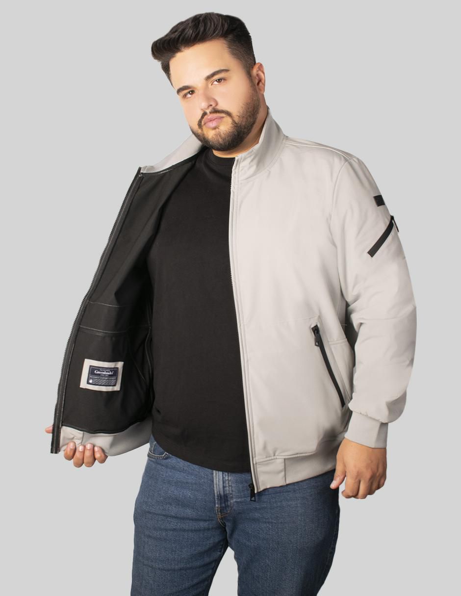 Chamarra casual impermeable con bolsillos para hombre 2