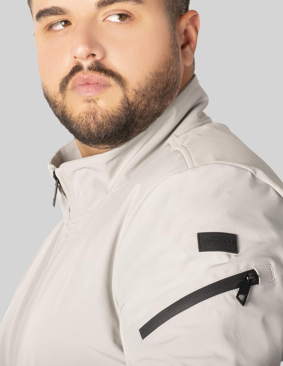 Chamarra casual impermeable con bolsillos para hombre 4