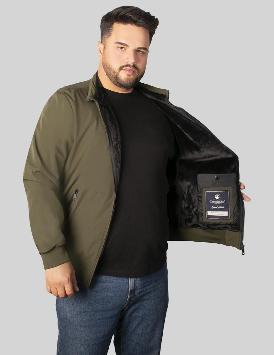 Chamarra casual Greenlander impermeable con bolsillos para hombre