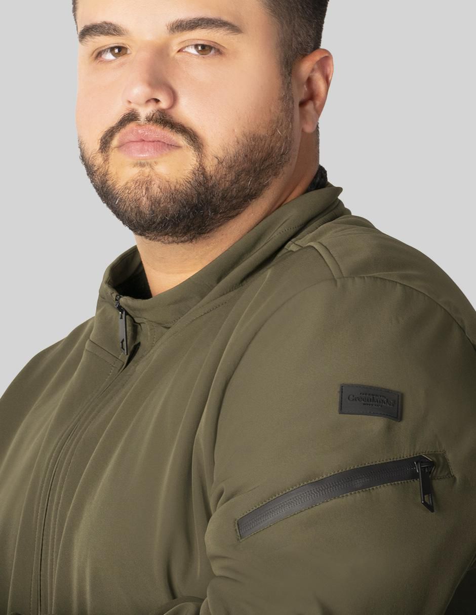 Chamarra casual Greenlander impermeable con bolsillos para hombre