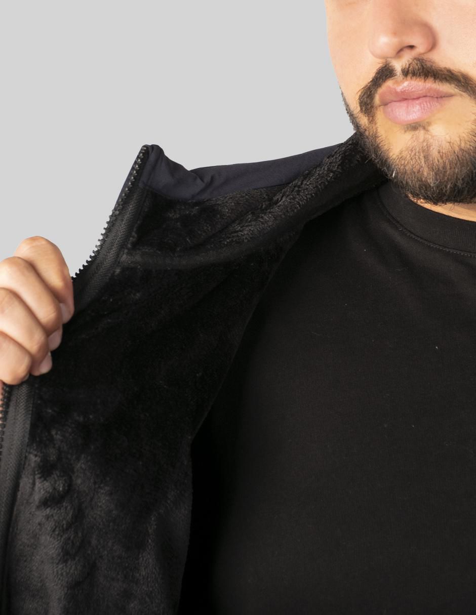 Chamarra casual impermeable con bolsillos para hombre 3