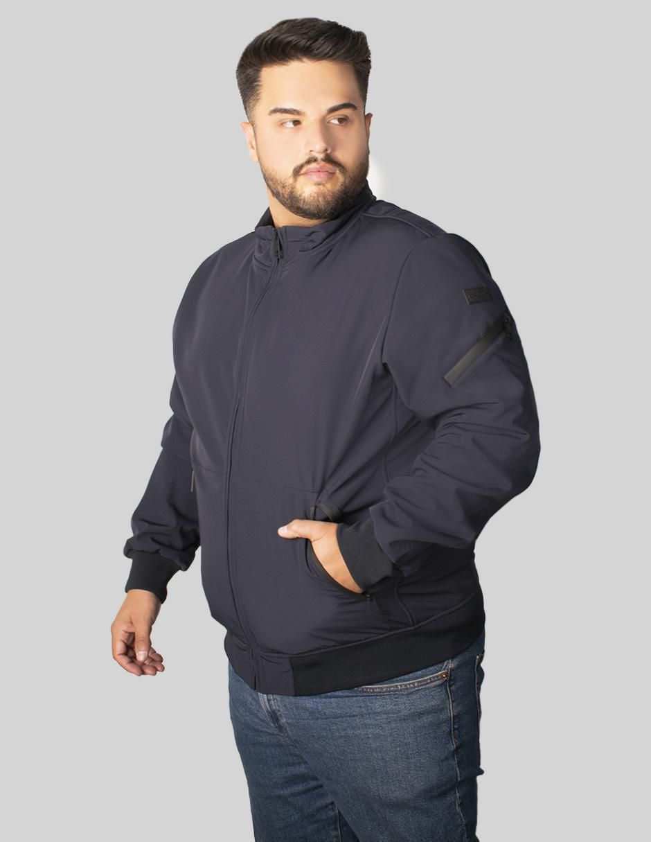 Chamarra casual impermeable con bolsillos para hombre 4