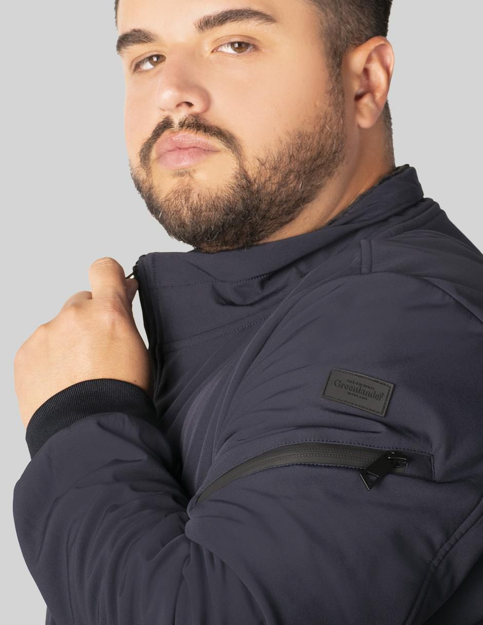 Chamarra casual impermeable con bolsillos para hombre 5