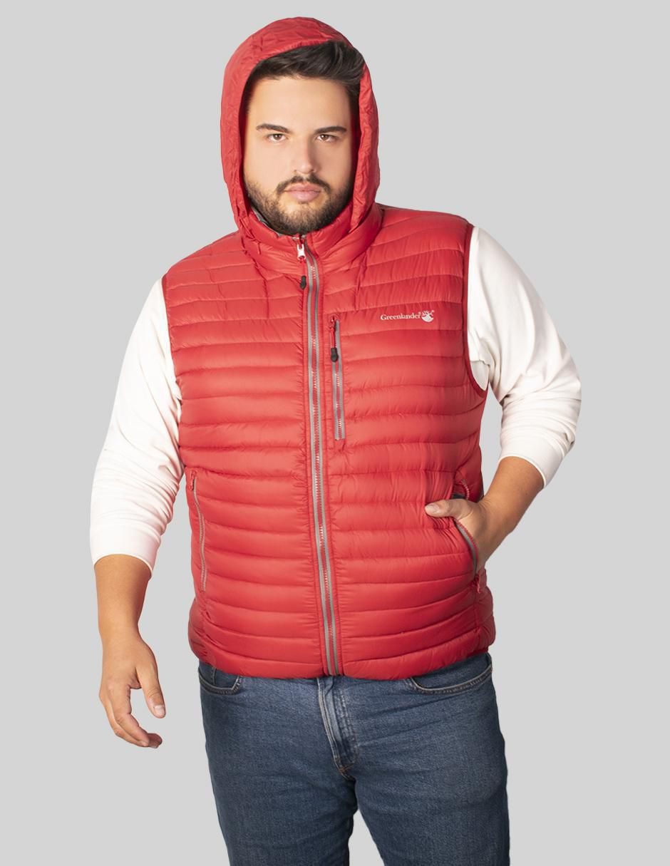 "chaleco" greenlander no poliéster capucha desmontable "para hombre"