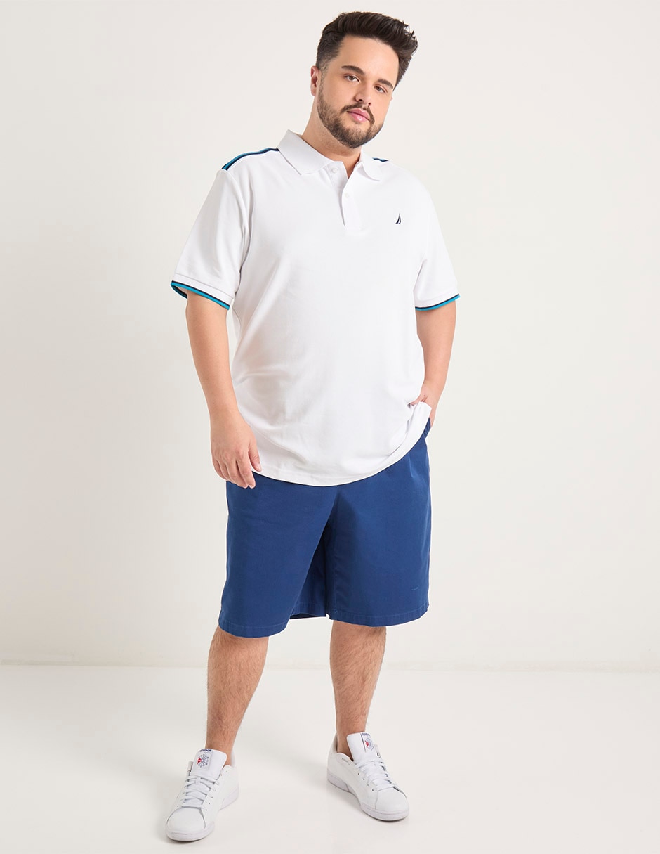 PLAYERA POLO NAUTICA N1S0, 3XL, BLANCO