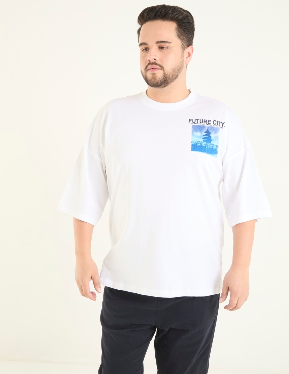 Playera cuello redondo para hombre