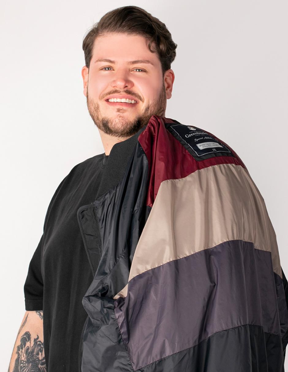 Chamarra bomber con bolsillos para hombre 6