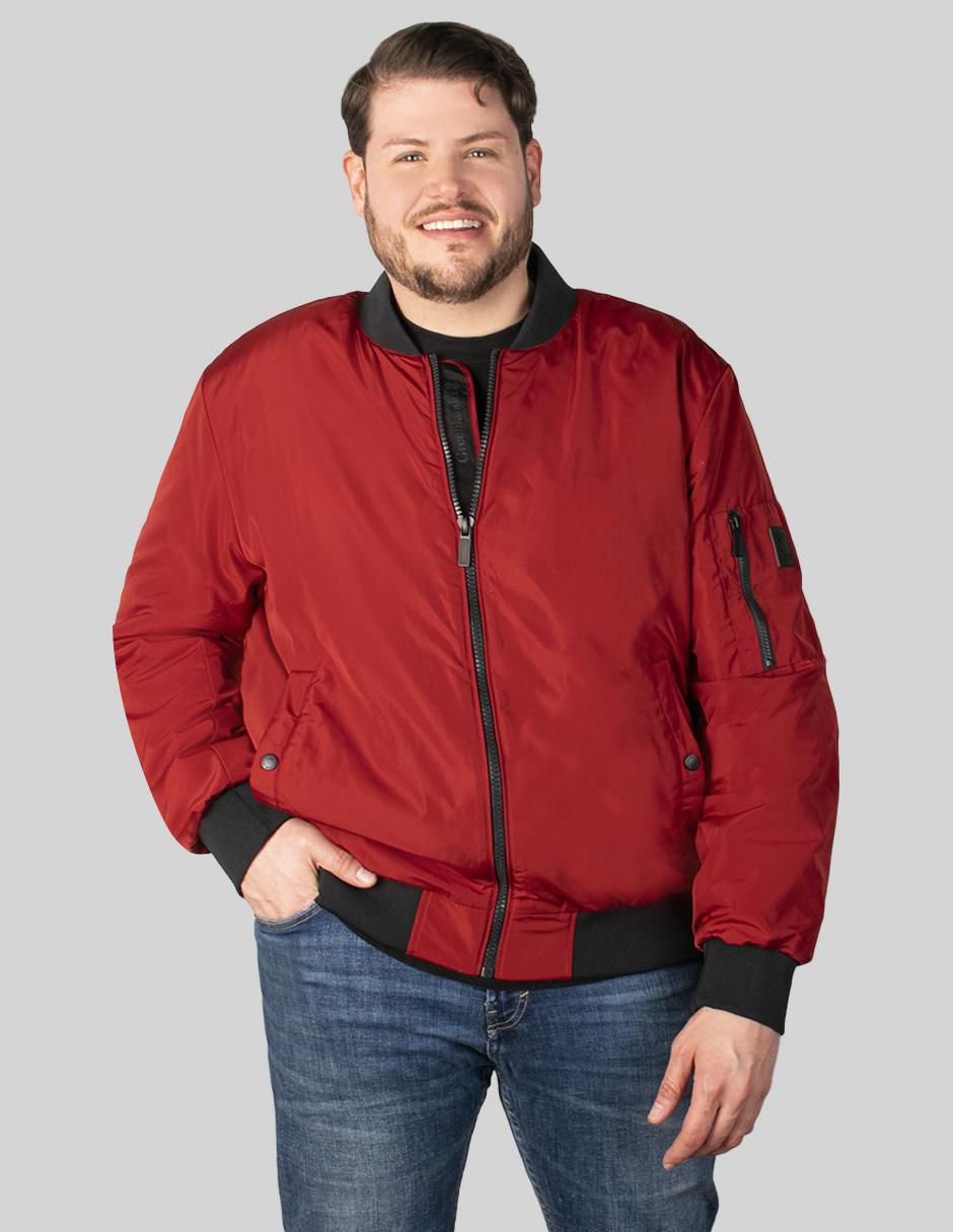 Chamarra bomber con bolsillos para hombre