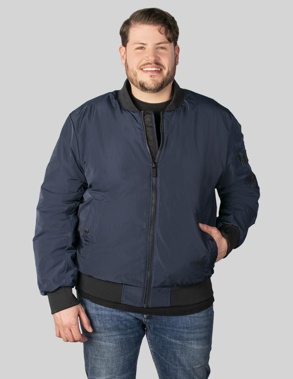 Chamarra bomber con bolsillos para hombre