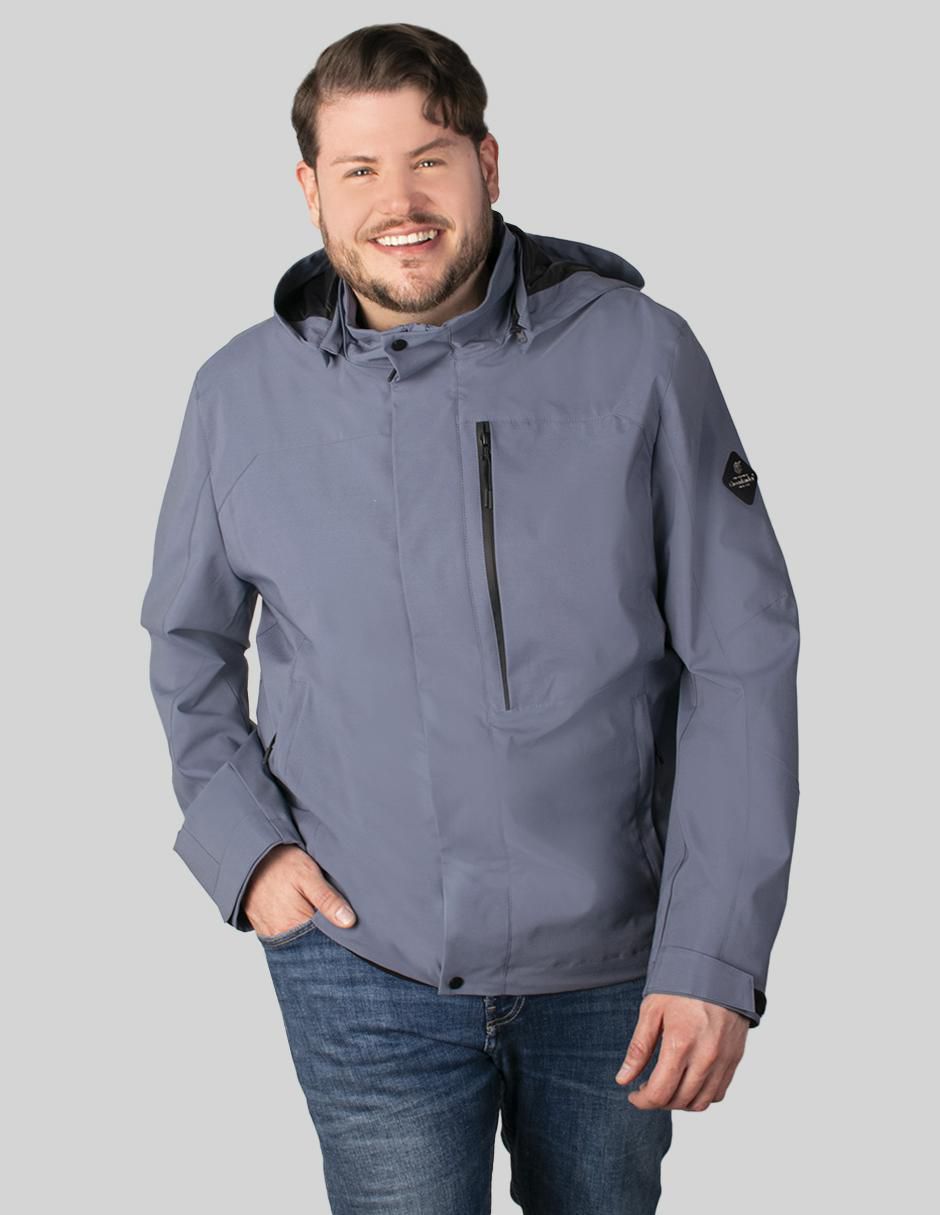 Chamarra parka con capucha para hombre