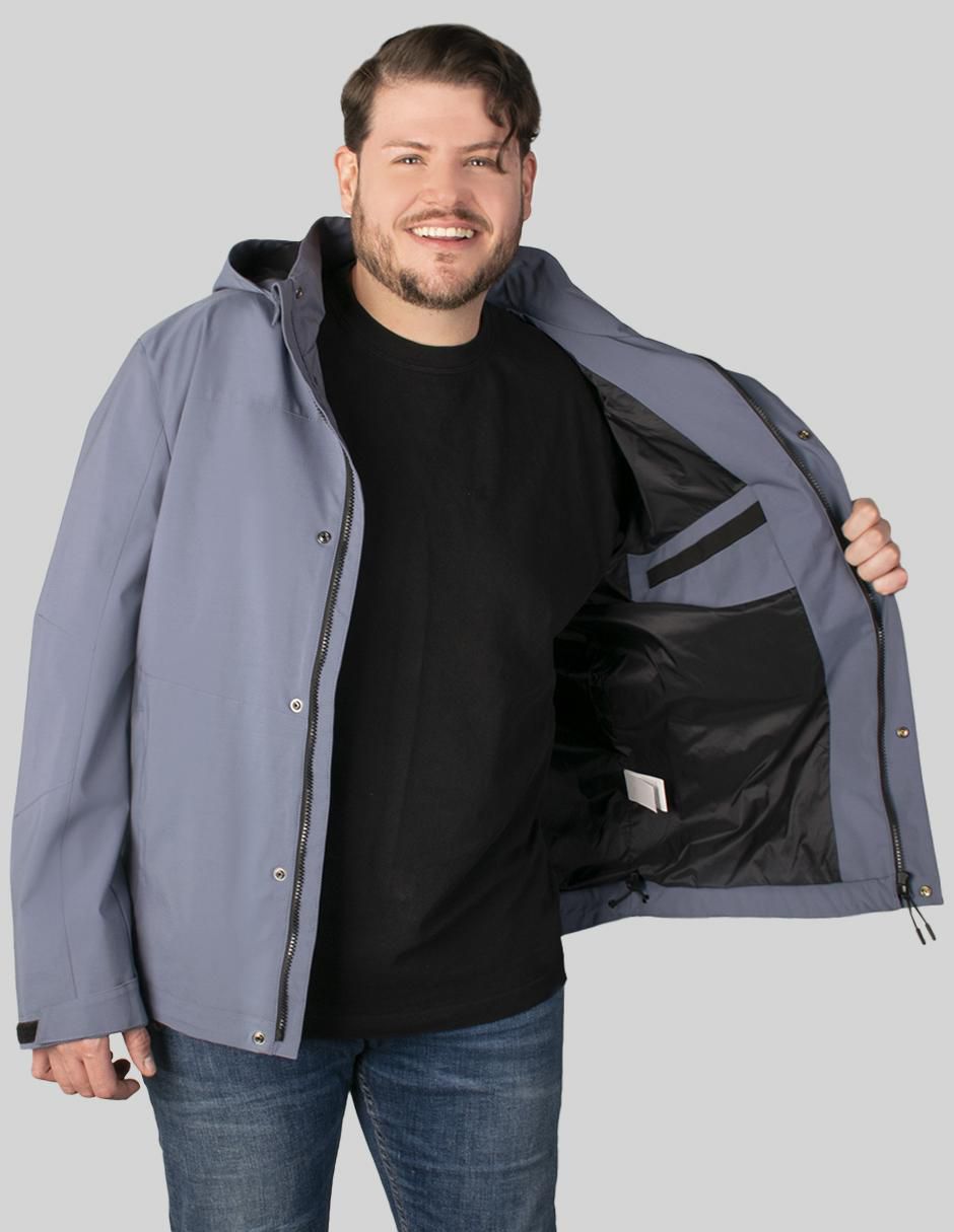 Chamarra parka con capucha para hombre 2