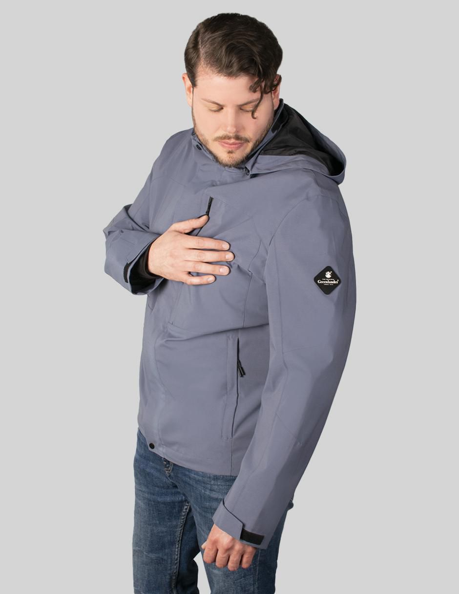 Chamarra parka con capucha para hombre 3