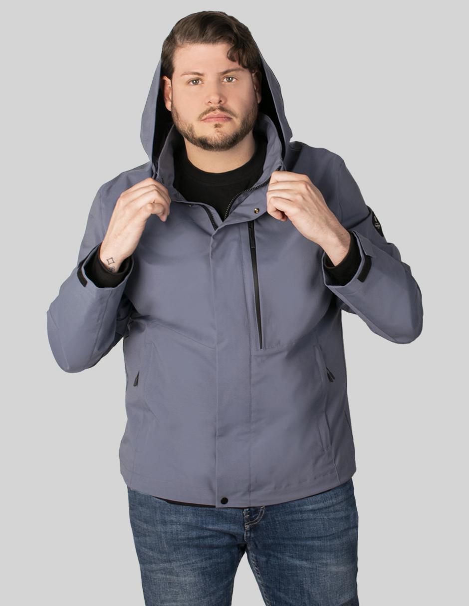 Chamarra parka con capucha para hombre 6