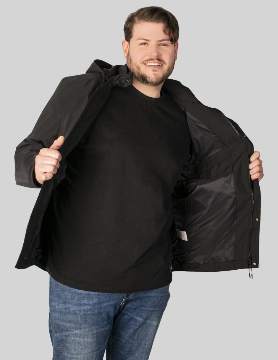 Chamarra parka con capucha para hombre 2