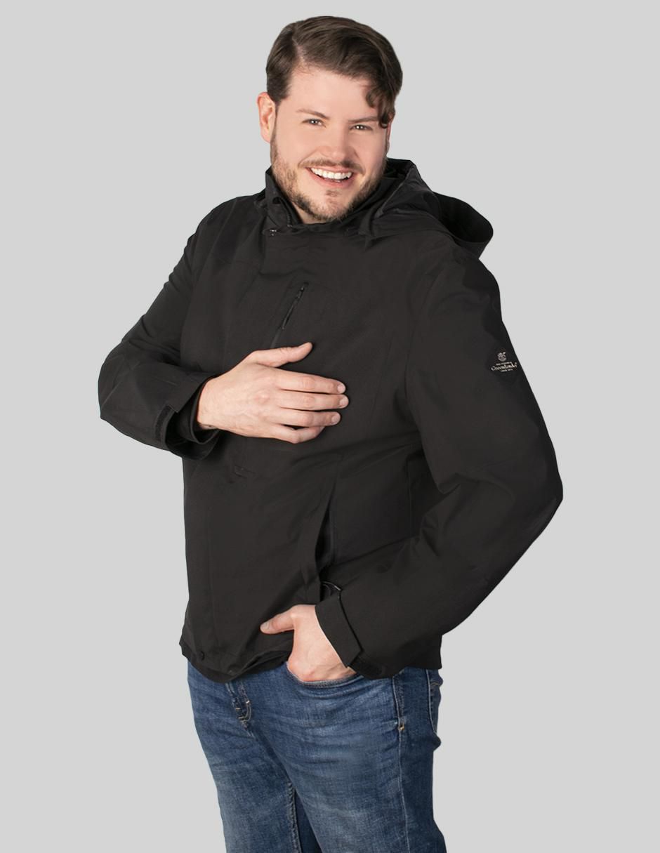 Chamarra parka con capucha para hombre 3