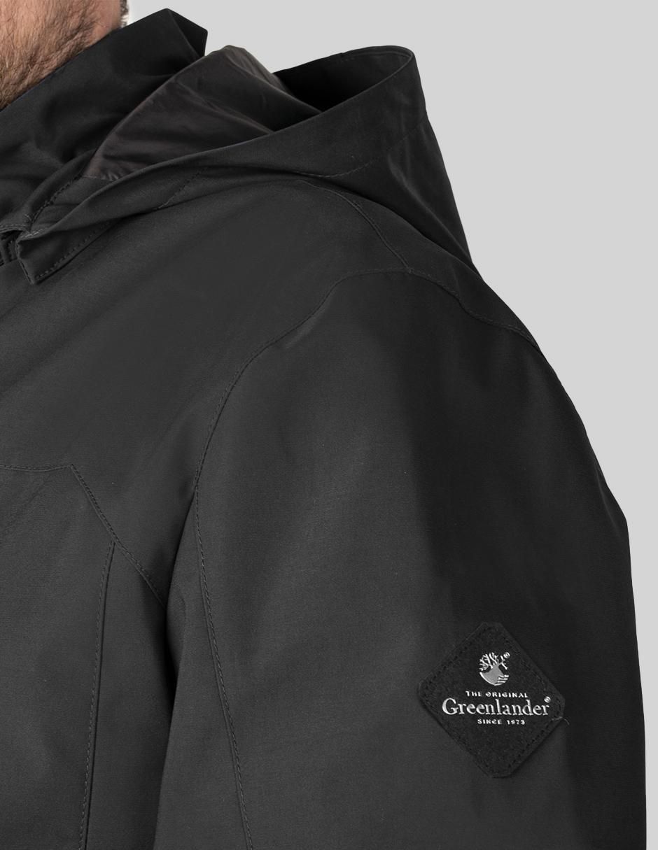 Chamarra parka con capucha para hombre 4