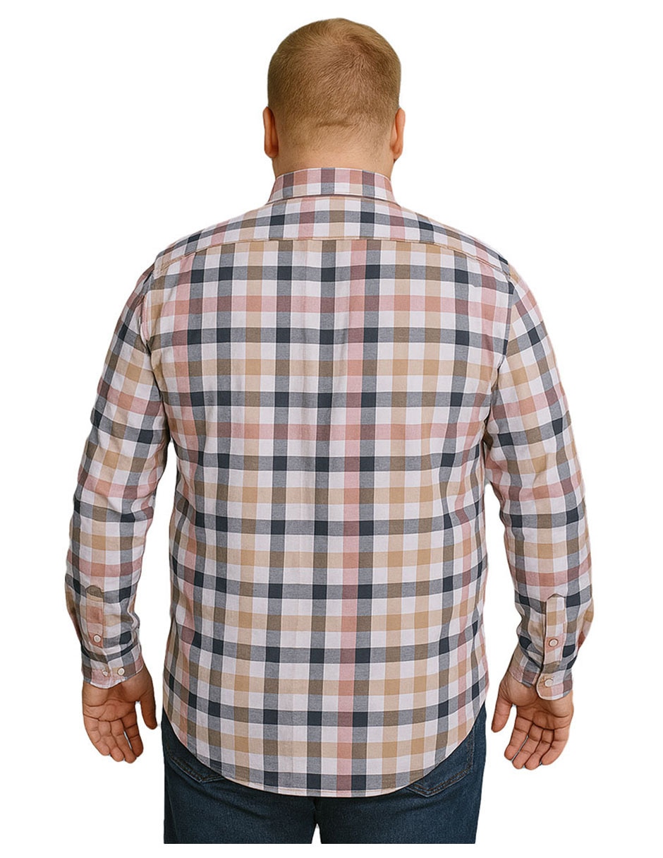 Camisa casual manga larga para hombre 2