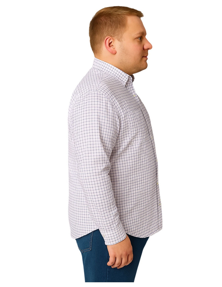 Camisa casual manga larga para hombre 3