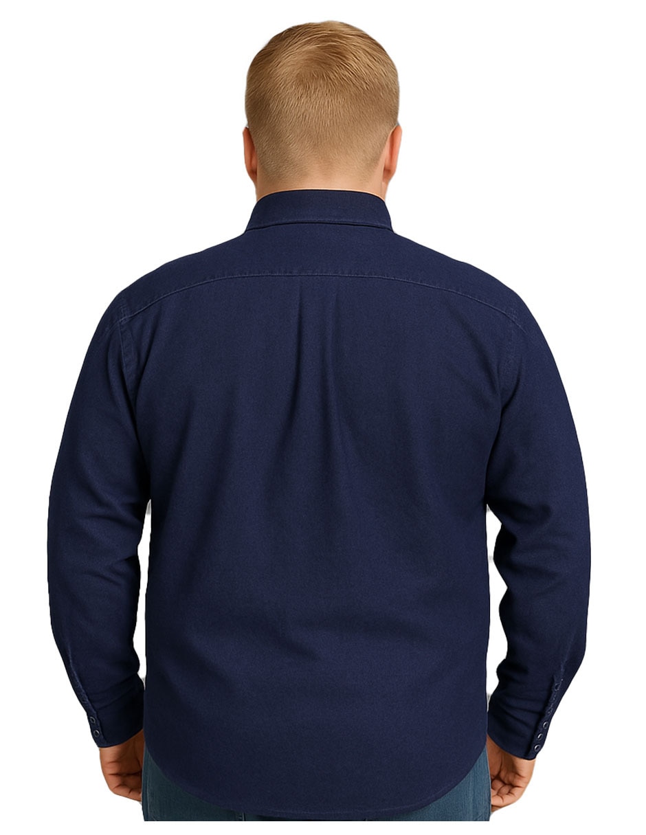 Camisa casual manga larga para hombre 2