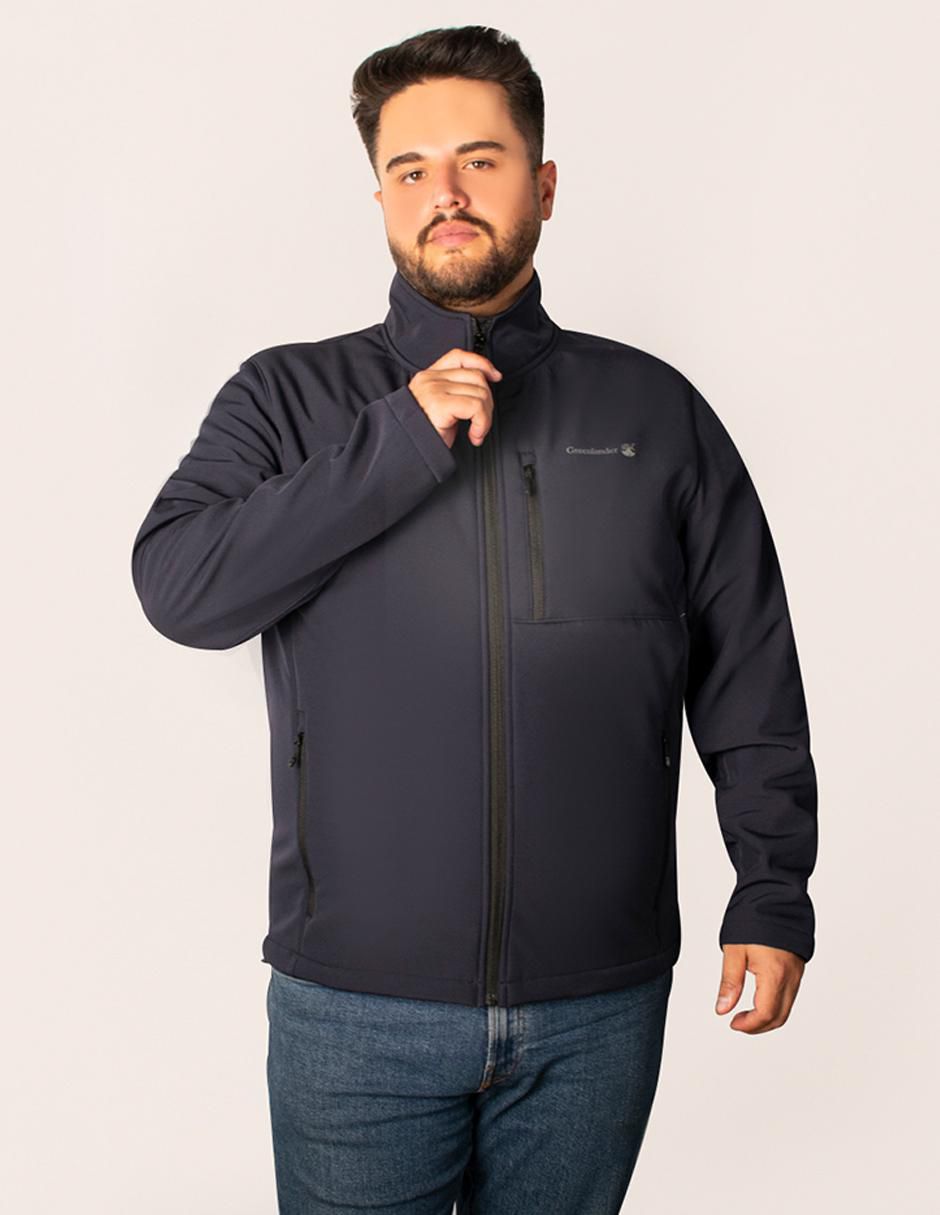 Chamarra casual impermeable con bolsillos para hombre