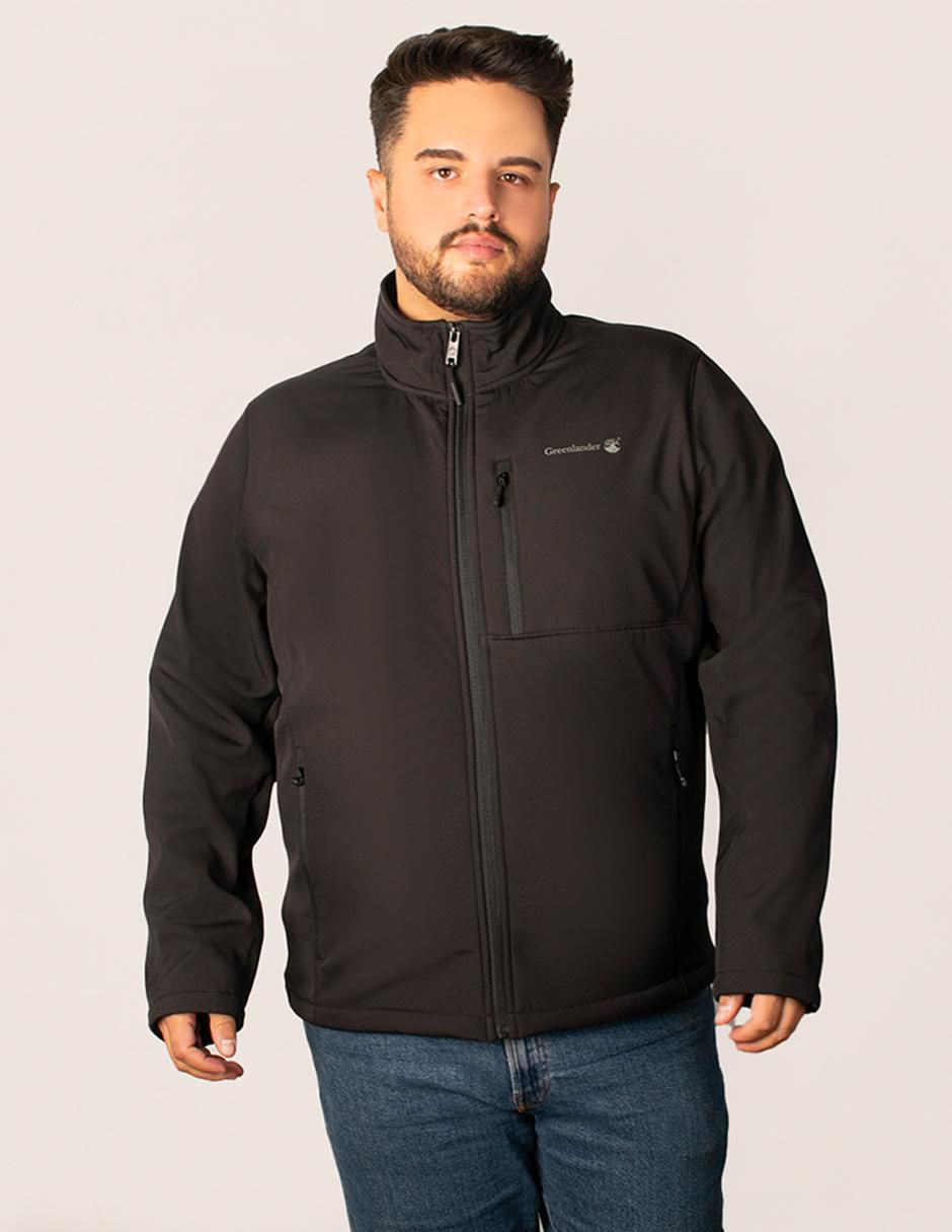 Chamarra casual impermeable con bolsillos para hombre