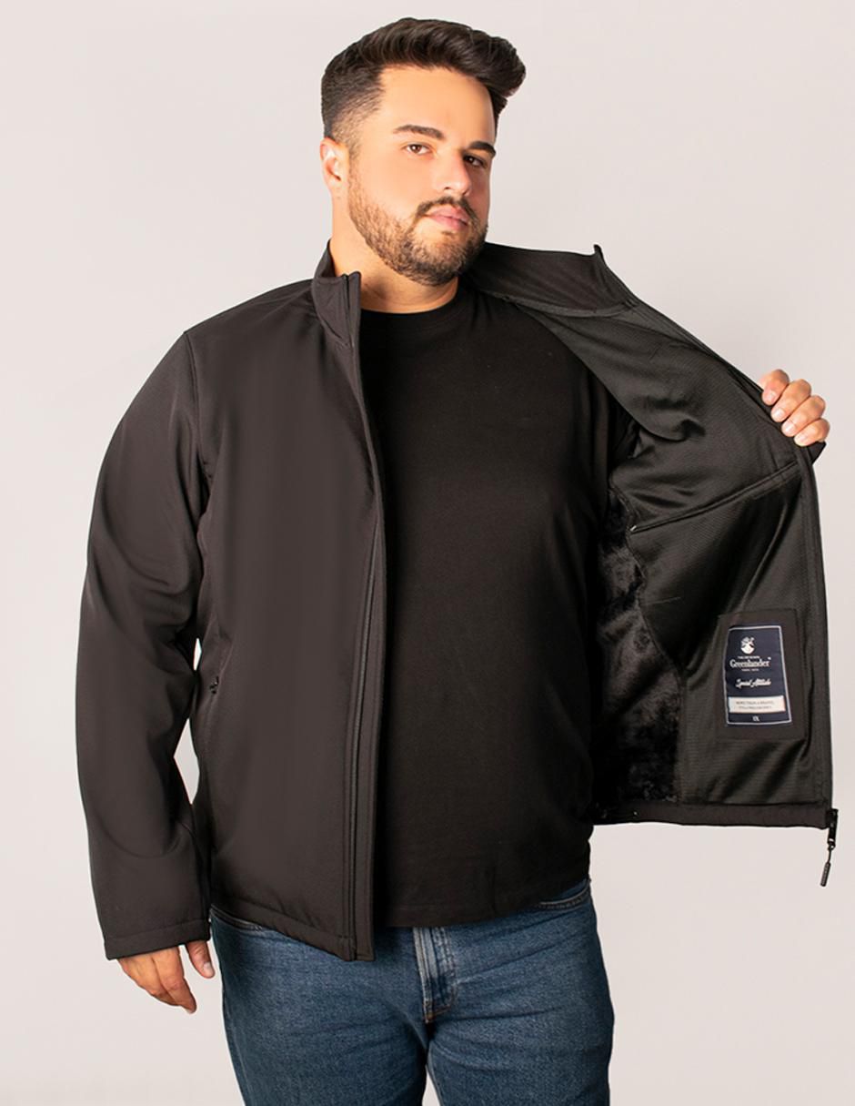Chamarra casual impermeable con bolsillos para hombre 2