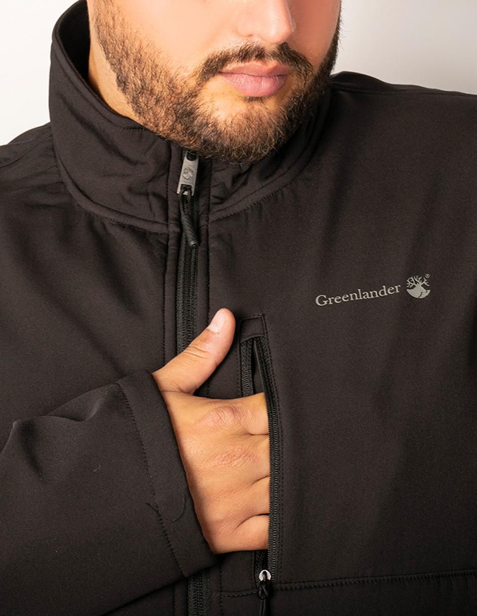 Chamarra casual impermeable con bolsillos para hombre 4