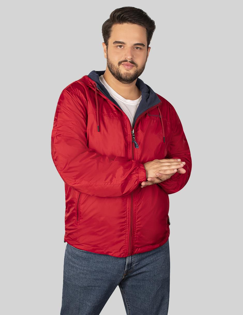 Chamarra casual impermeable reversible para hombre 1