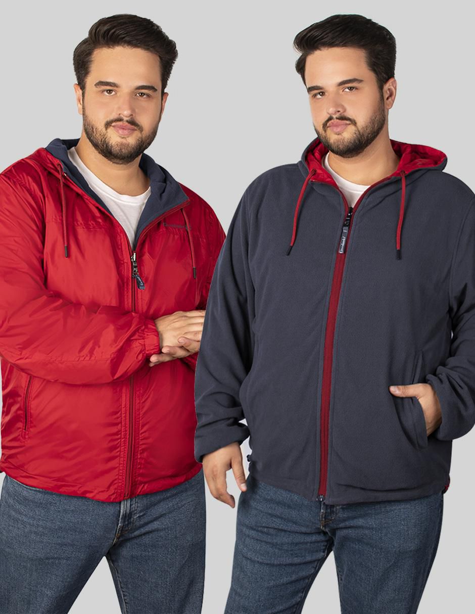"chamarra" casual greenlander resistente al agua "de" poliéster reversible "para hombre"