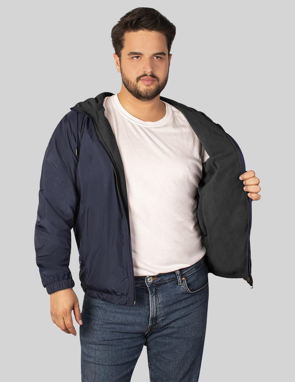 Chamarra casual impermeable reversible para hombre 2