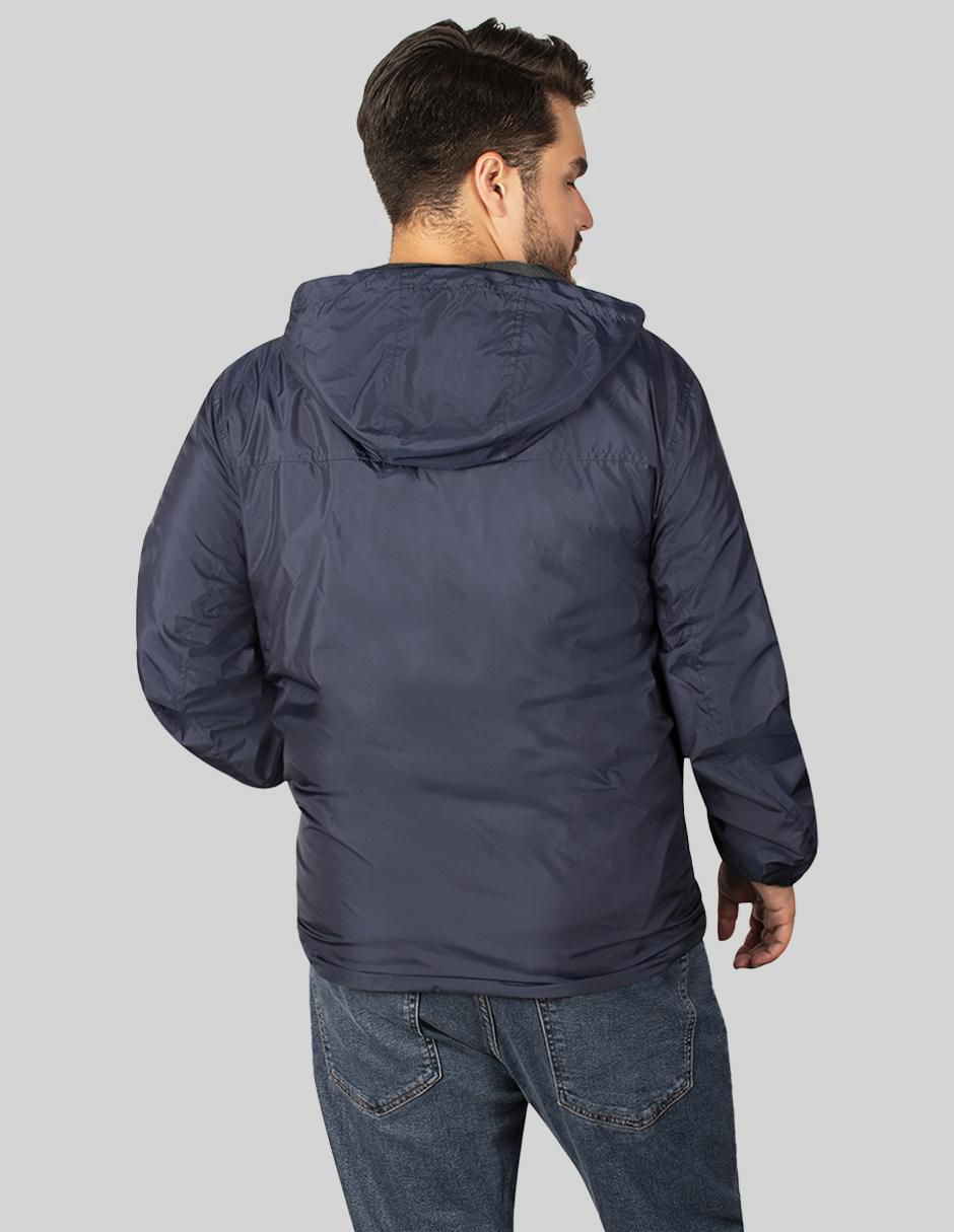 Chamarra casual impermeable reversible para hombre 5