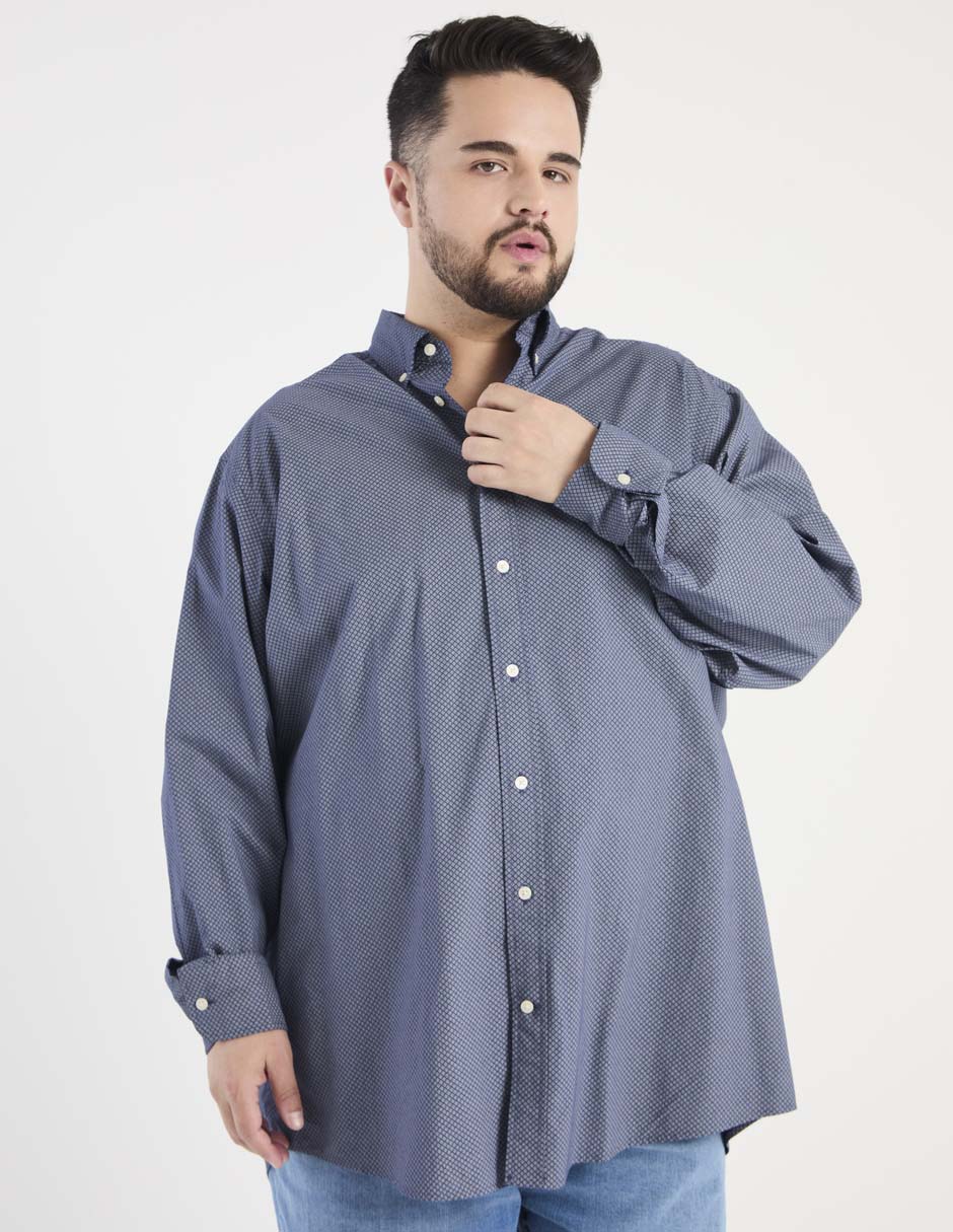 Camisa casual de algodón manga larga para hombre Camisa casual de algodón manga larga para hombre