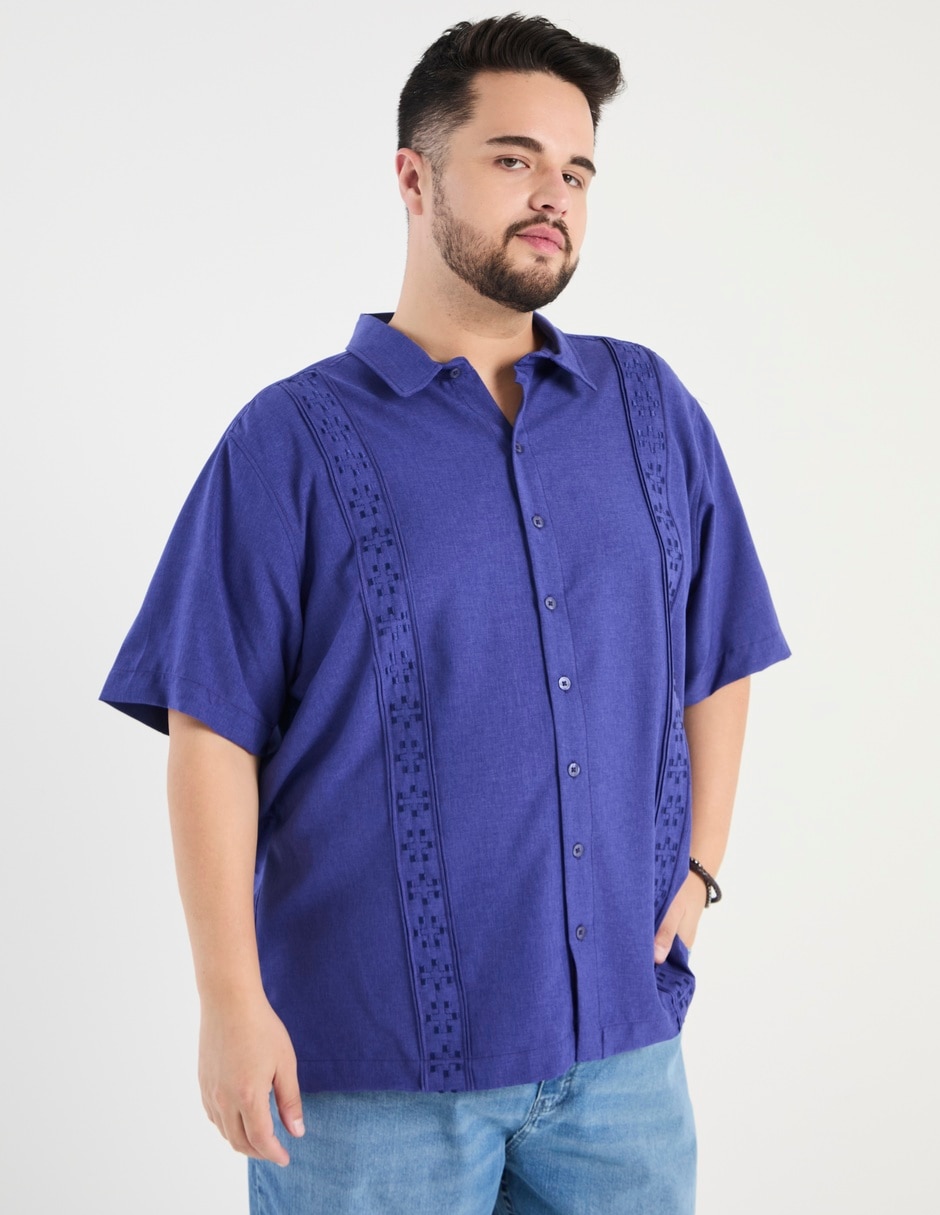 Guayabera manga corta para hombre 1