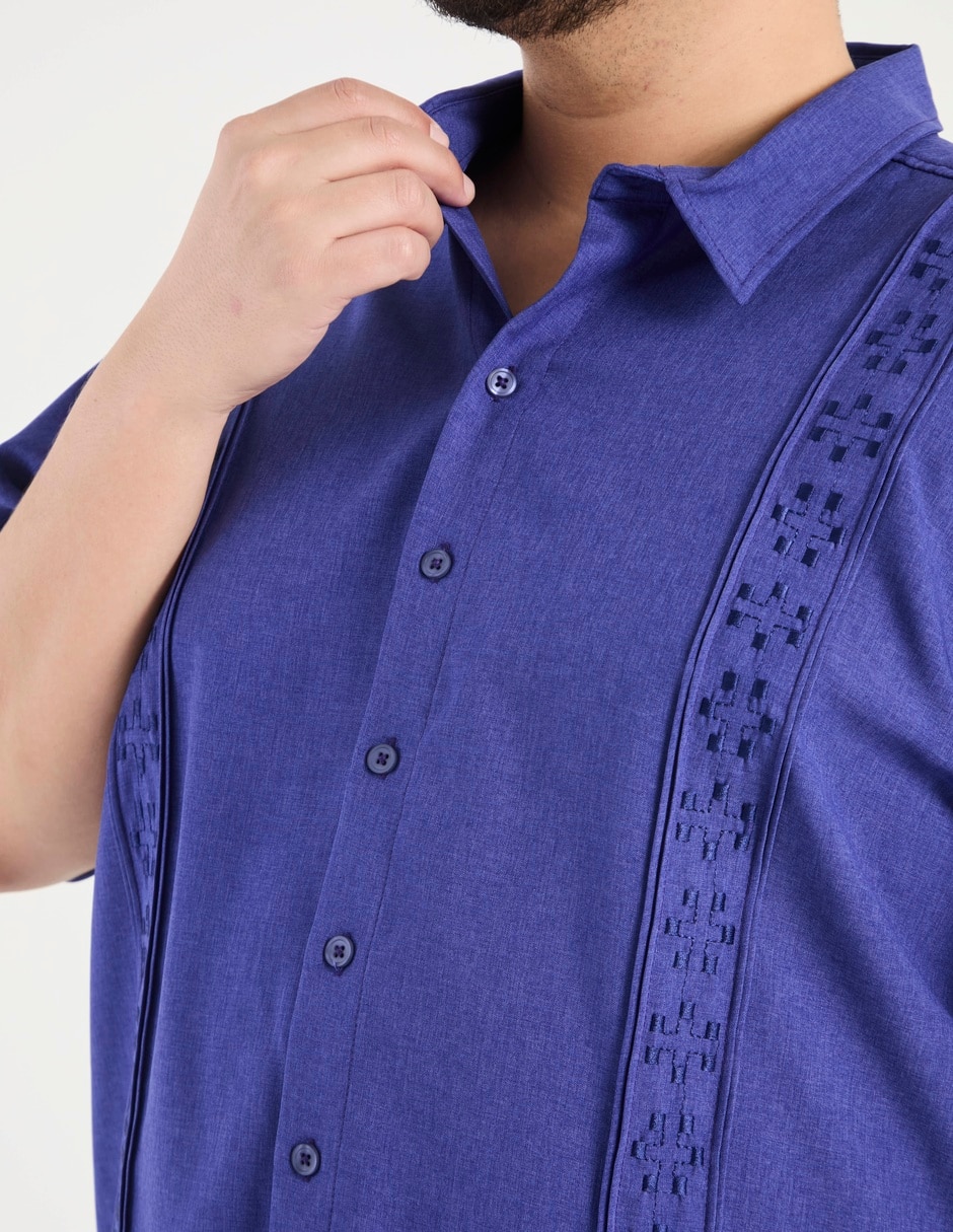 Guayabera manga corta para hombre