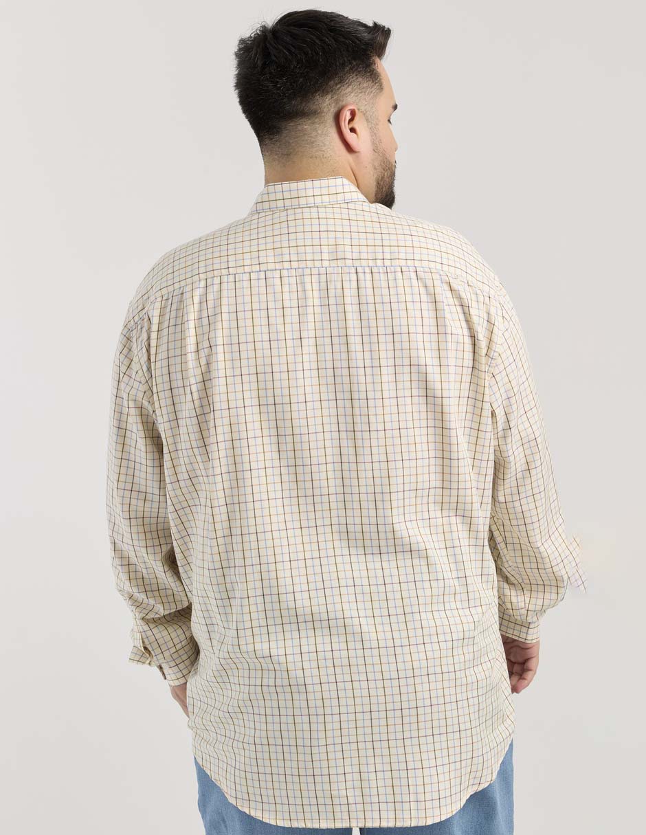 Camisa casual de algodón manga larga para hombre 2